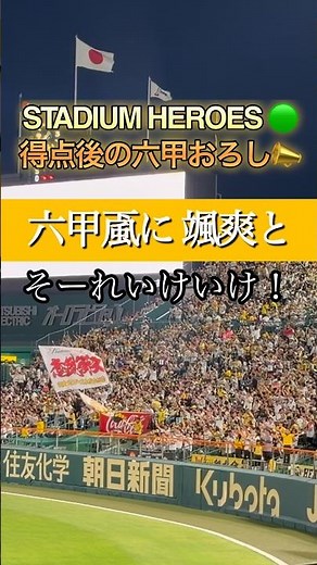 【圧巻】甲子園が揺れた！タイムリー後の「六甲おろし」大合唱が鳥肌エグい…🐯 #shorts #阪神タイガース #推し活 #npb #六甲おろし #応援歌 #tigers #佐藤輝明 #甲子園