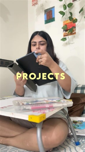 Come let’s make my project ✨💖 #minivlog #studyvlog #shorts