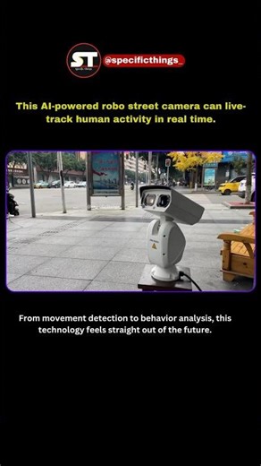 AI Robo Street Camera That Tracks ANY Person Live 😱 #facts #technology #shorts #viral