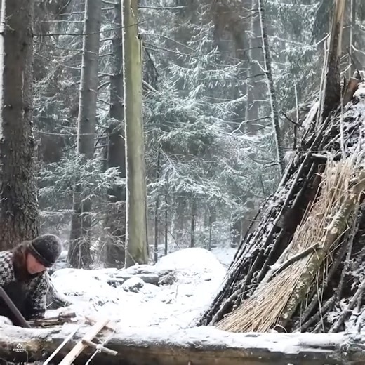3M views · 10K reactions | Welcome to the WINTER CABIN❄️Relaxing Bushcraft in my Forest Shelter (Full Version) | Dungannon Thomas Clarkes | Facebook