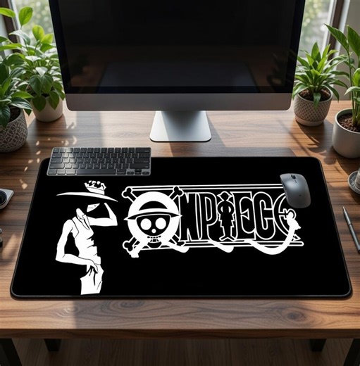 XXL One Piece Mouse Pad – Large Anime Gaming Desk Mat 90x40cm – Non-slip Desk Mat for PC Keyboard & Mouse - Etsy