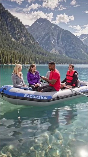5-Person Intex Excursion Boat | Ultimate Fishing & River Rafting Set 🚣‍♂️#IntexExcursion #fishing