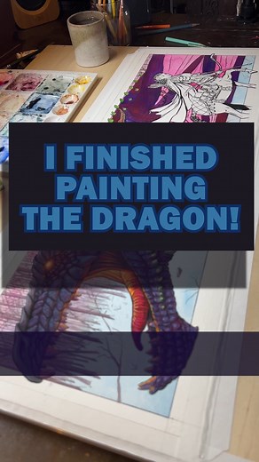 37K views · 2K reactions | I Finished Painting the Dragon... or is it a Wyvern... or Both? #art #bensound #watercolor #centaur #dragonpainting #wyvern | The Art of Scott Christian Sava | Facebook