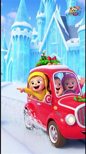 Ice City Alphabet Adventure | A B C D Learning with Santa Car | #Cartoon #Shorts #usa #3DAnimation