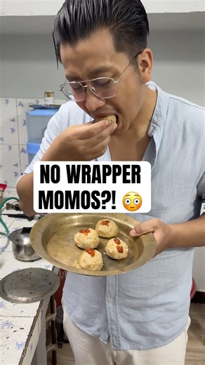 Day 83/100 😳 No Dough No Wrapper MOMOS?! Viral Paneer Dumpling Hack 🔥🥟