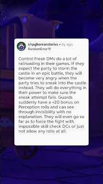 Control Freak | Types of Dungeon Masters