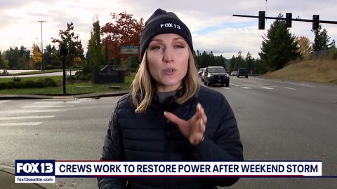 Puget Sound Energy working to restore power after weekend storm