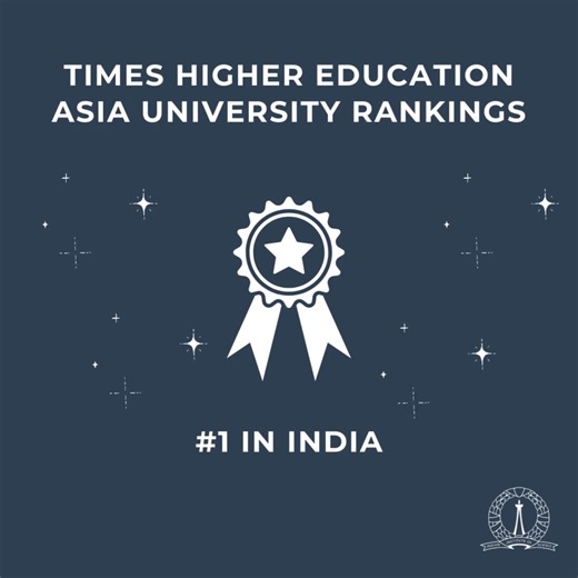 IISc is the top Indian Institution in the Times Higher Education (THE) Asia Rankings - 2024 https://www.timeshighereducation.com/world-university-rankings/2024/regional-ranking# | IISc Bangalore