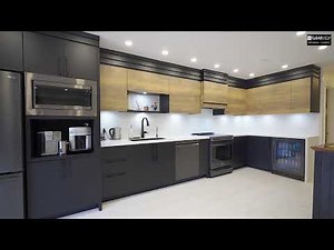 Modern Kitchen in Matte Black Design - ClearView smART Solutions