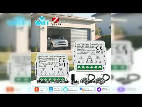 AC100-240V Tuya Smart Gate Opener Controller Garage Door Switch Module Wifi Zigbee Smart Life Alexa