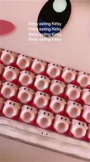 Kirby & more💖 on Instagram: "Kirby eating Kirby😳 Tag someone who needs to see this👇 Follow: @kirb_love for more content! | Credits: tinymakesthings on Tiktok"