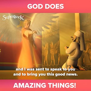 God answered Zechariah's prayer! 😍 Download the Superbook Bible App for more Superbook episodes, games, and more! ➡️️ https://go.cbn.com/superbook-fb-app . . . . . SUPERBOOK Bringing Bible Stories and Jesus' love to kids everywhere Series App Academy Outreach | Superbook