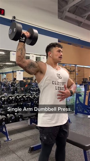 Single Arm Dumbbell Press for Core and Shoulder Training