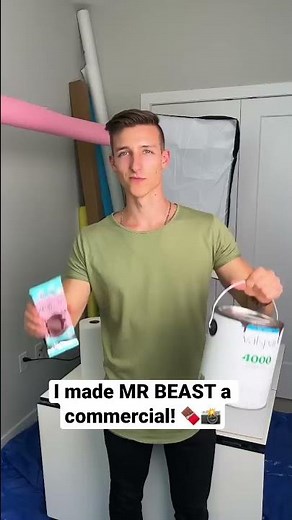 I made MR BEAST a commercial for his chocolate bars! 🍫🤯