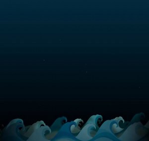 Cartoon Waves animation in After Effects