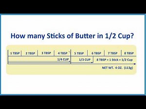 How Many Sticks of Butter Are in 1/2 Cup?