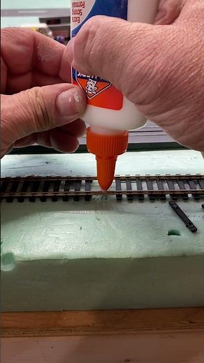 Replacing rail ties after joining track.