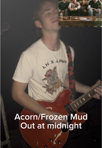 Dueling guitar solos are so wicked 🎸🔥🐿️ Acorn/Frozen Mud is out at midnight, and we are beyond pumped for you guys to hear it #indie #originalmusic #octoberman #newsong #band #guitarsolo