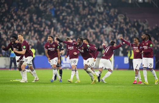 Fluffed Panenka penalty sees West Ham edge out Brentford to reach FA Cup quarter-finals