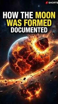 How The Moon was Formed #universe #space