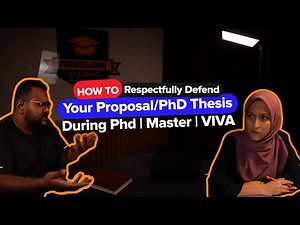 Preparing for PhD/Master Proposal Defense & Viva