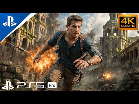 EPIC ESCAPE SCENE™ | Ultra Realistic Graphics Uncharted 4 Gameplay [4K 60FPS] PS5 PRO