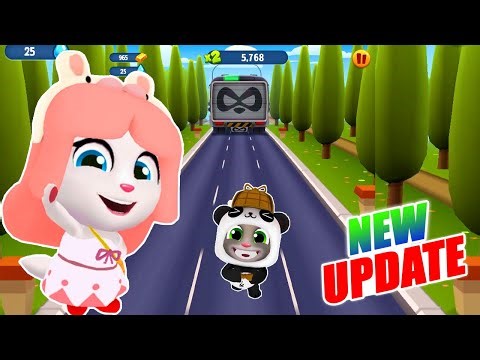 Talking Tom Gold Run 2025 🔥💥 Panda Tom vs Bunny Angela Chase + Boss Fight