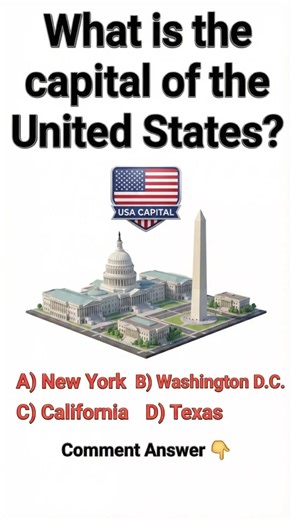What is the Capital of United State? || United States Knowledge || USA || #usa #usashorts
