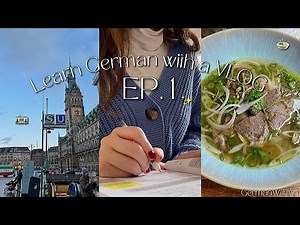 (with sub) Learn German with a VLOG! EP. 1 / Daily life, going to Hamburg, European Championship ⚽️