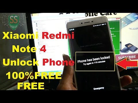 How To REMOVE Redmi Note 4 Pattern Lock, Pin,Password/Reset MI NOTE 4 Bypass Google Account Solution