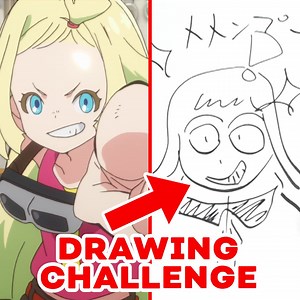 Voice of Memempu from SAKUGAN draw the characters from memory!! ✨Enter the #SAKUGANart contest here > https://got.cr/SakuganFB | Crunchyroll