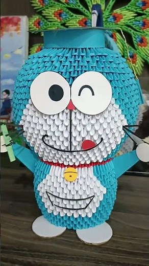 Big Doraemon Origami ♥️ #handmade #doraemon #origami3d