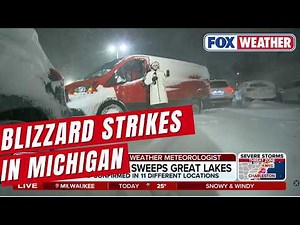 Monster Blizzard Sweeps Through Great Lakes With Feet of Snow Already in Michigan's Upper Peninsula