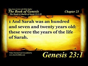 Genesis Chapter 23 - Bible Book 01 - The Holy Bible KJV Read Along Audio/Video/Text