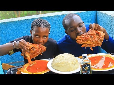 Umukobwa ariye umutwe wihene