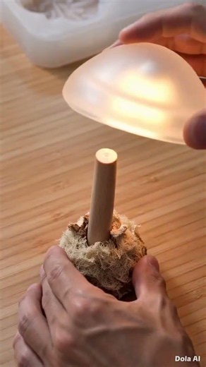 Beautiful mushroom table lamp