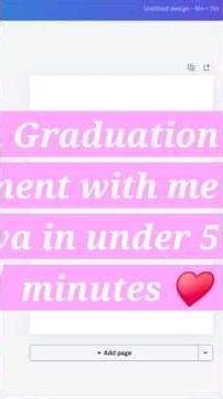 Create a graduation announcement in Canva in under 5 minutes using svg files, fonts and photos
