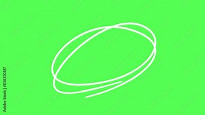 2d animated video adjustment layer white line highlighting on green screen chroma key highlighter circle doodle highlight hand drawn random round shape asymmetric motion graphic sketch element