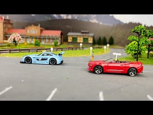 DIY Diorama full of Diecast Model Cars: Ferrari, Audi, Mercedes, Jaguar, Toyota, BMW