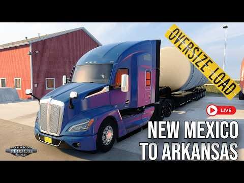 NEW MEXICO TO ARKANSAS | AMERICAN TRUCK SIMULATOR | ATS 700 MILES JOURNEY | Kenworth T680