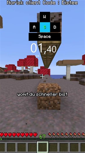 SO sprintest du AM SCHNELLSTEN #shorts #minecraft