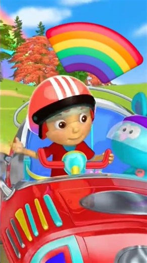 El arcoíris se mueve… ¿puedes encontrarlo con Bunny y Will? 🌈🚗 Corto