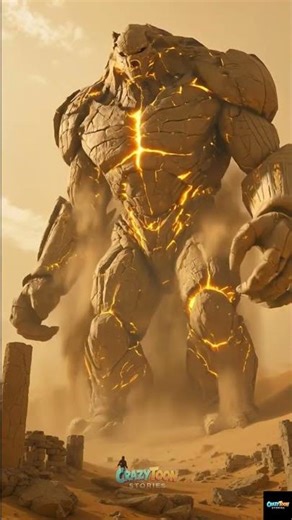 giant rising from the desert #ai #animation #shorts #desert