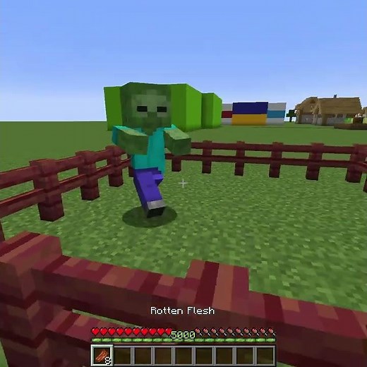 Cursed Zombie and Cursed Villager in Minecraft