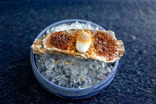 This Restaurant's Dessert Oyster Is the Best Twist on a Savory S'more Yet
