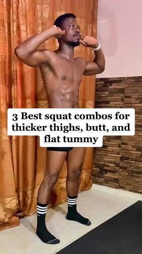 3.3K views · 33 reactions | 3 Best squat combos for thicker thighs, butt, and flat tummy. #lowerbodyworkout #flattummyworkout #homeworkout #doctorccfit #viralvideo #trendingsong | Doctor CC Fit | Facebook