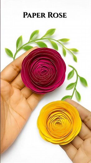 How to Make Rose From Paper | DIY Paper Rose