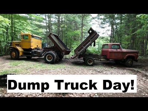 Dodge and Oshkosh Dump Trucks