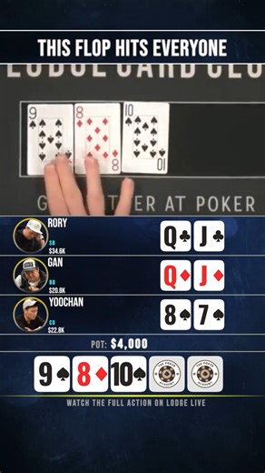 TWO STRAIGHTS vs MONSTER DRAW 😱 #poker #pokerstrategy