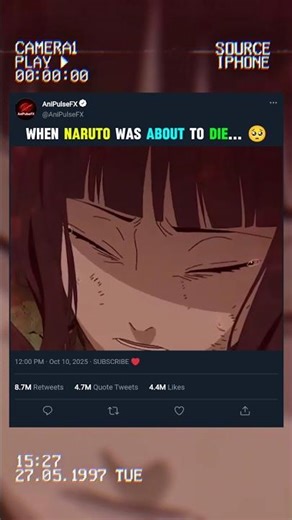 When Naruto Was About to Die… Hinata Ran to Protect Him 💛🔥